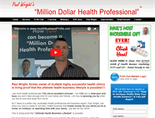 Tablet Screenshot of healthbusinessprofits.com